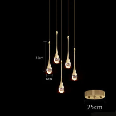 Product Image for BowLift | Stunning Crystal Pendant Lights, A style-5-head / Warm white