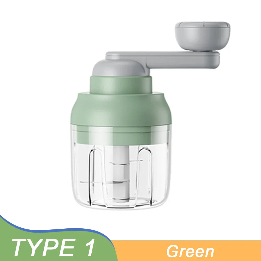 Product Image for BowLift | Manual Grinder Garlic Vegetable Chopper, Green