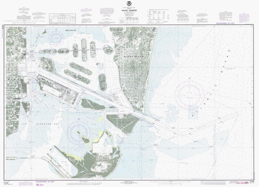 Miami Harbor Map - 1978
