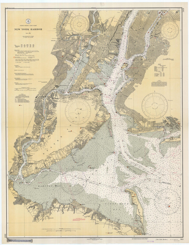Chart Of New York Harbor