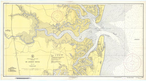 St. Andrew Sound Georgia Map 1938