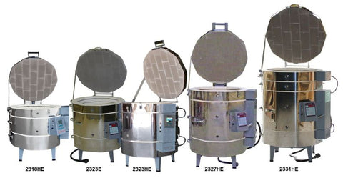 Series of 23-inch wide stackable electric kilns from Olympic Kilns
