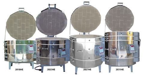 Series of 28-inch wide stackable electric kilns from Olympic Kilns