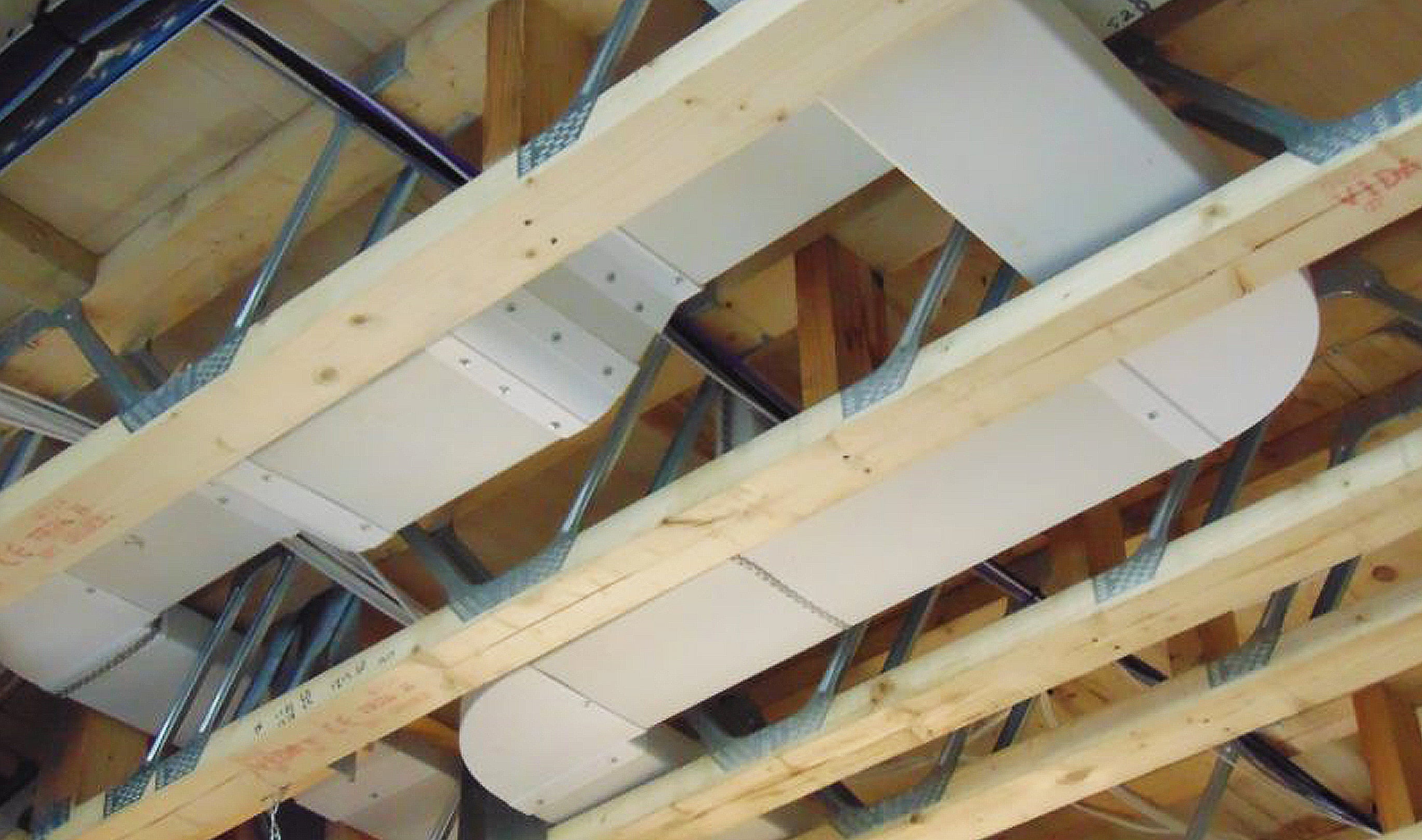 posi joists with servies installed