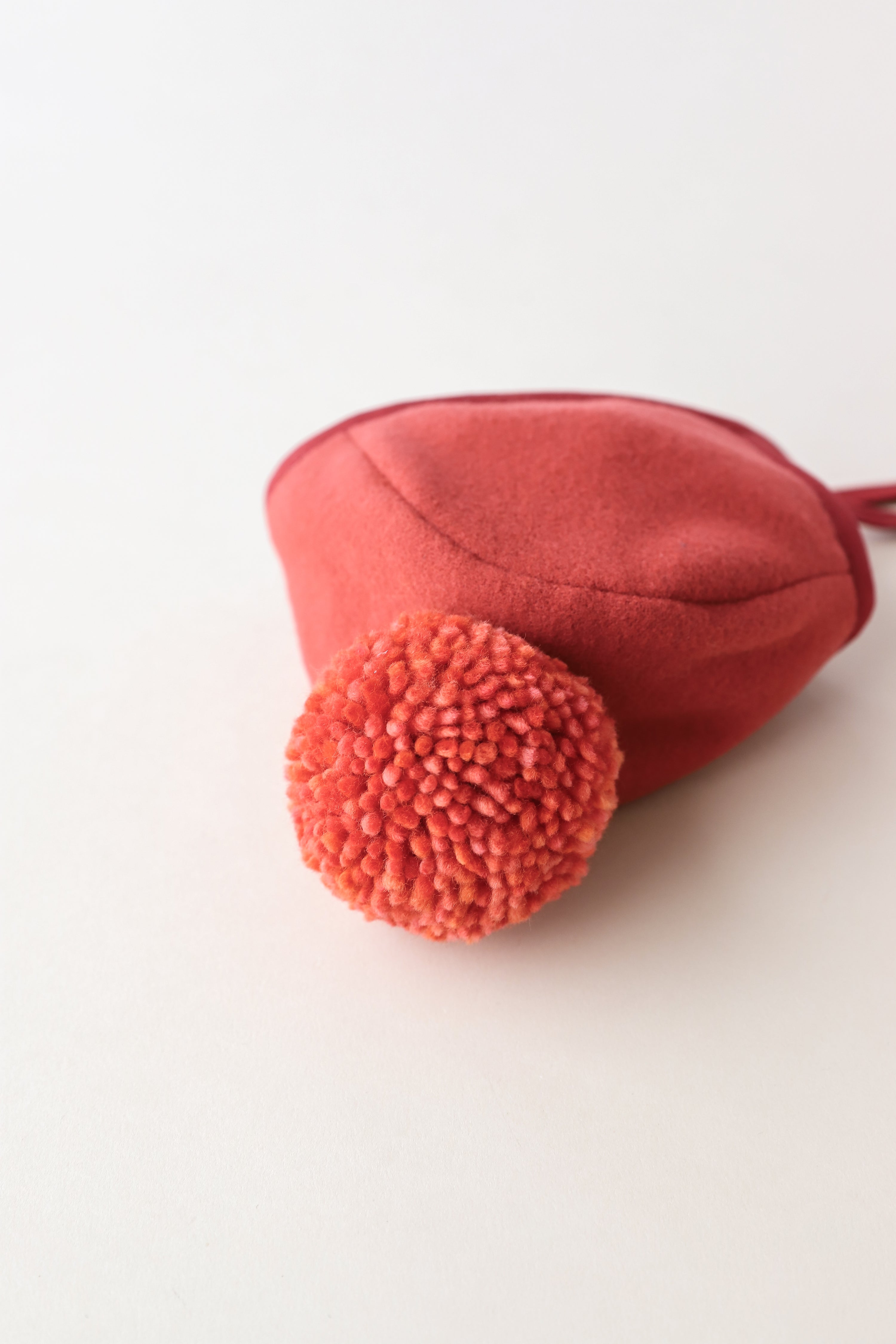 Persimmon Pom Bonnet Cotton-Lined