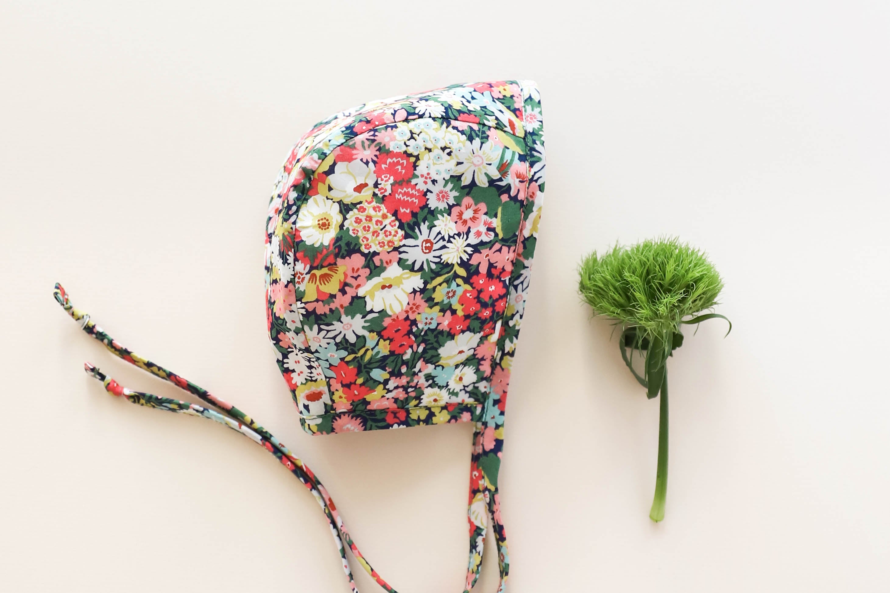 Wild Poppy Bonnet, Silk Lined, Made with Liberty® Fabric by Briar Baby ...