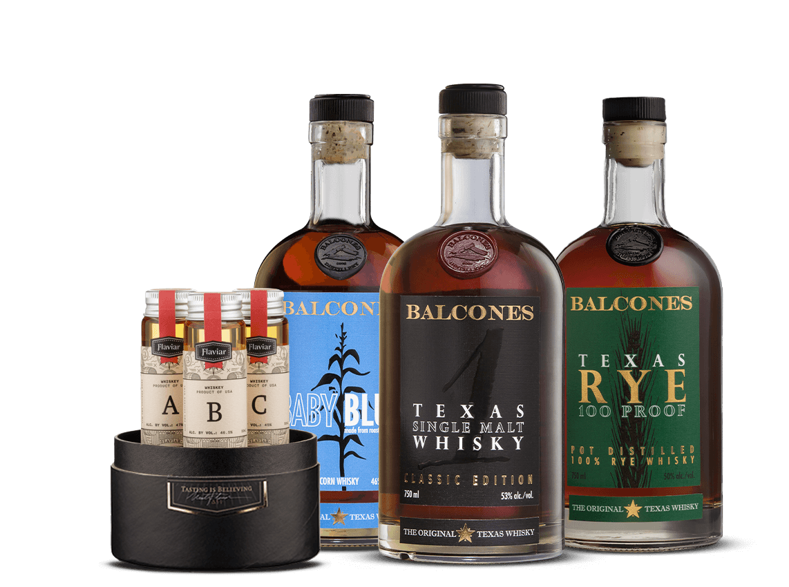 Balcones Whiskey Flight