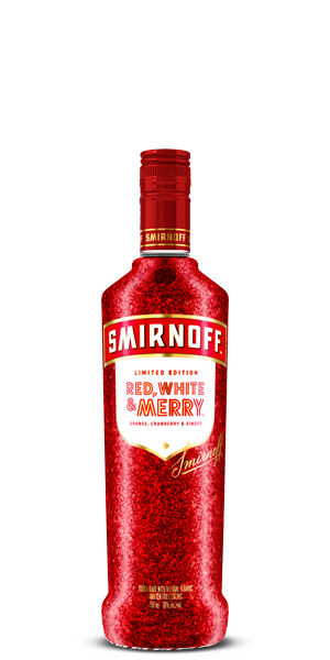 Smirnoff Red, White & Merry Orange, Cranberry & Ginger Holiday Season Limited Edition Vodka