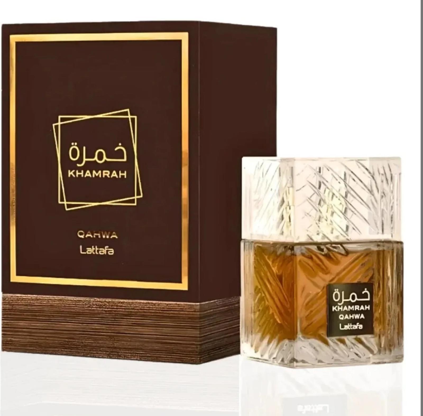 Lattafa Khamrah Qahwa for Unisex Eau de Parfum Spray, 3.4 Ounce