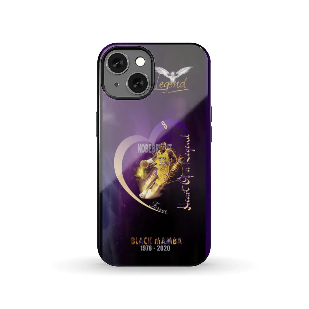 Kobe Bryant iPhone 13 phone case - Heart of A Legend