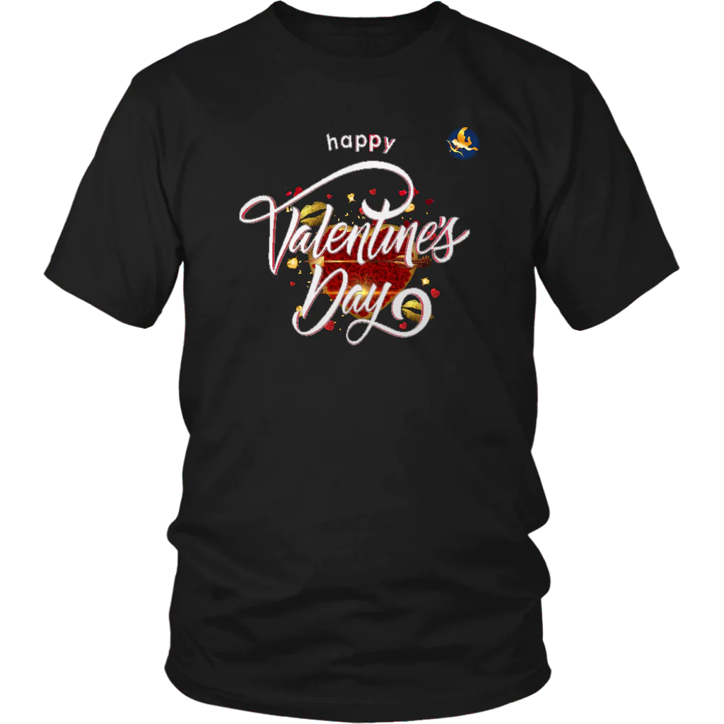 Happy Valentine's Day Shirt Mens Womens| Couples Valentines Shirts Black