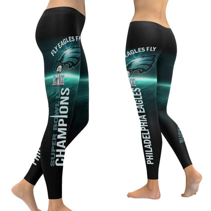 Amazing Blue Jeans Philadelphia Eagles Leggings - Love My Family