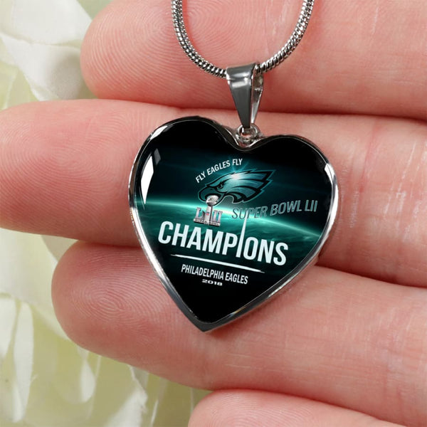 Philadelphia Eagles Necklace w/ Logo Charm NFL Football Licensed Fashion  Jewelry