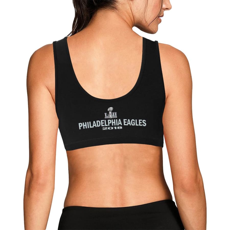Women's Certo Charcoal Philadelphia Eagles High Neck Midi Bra