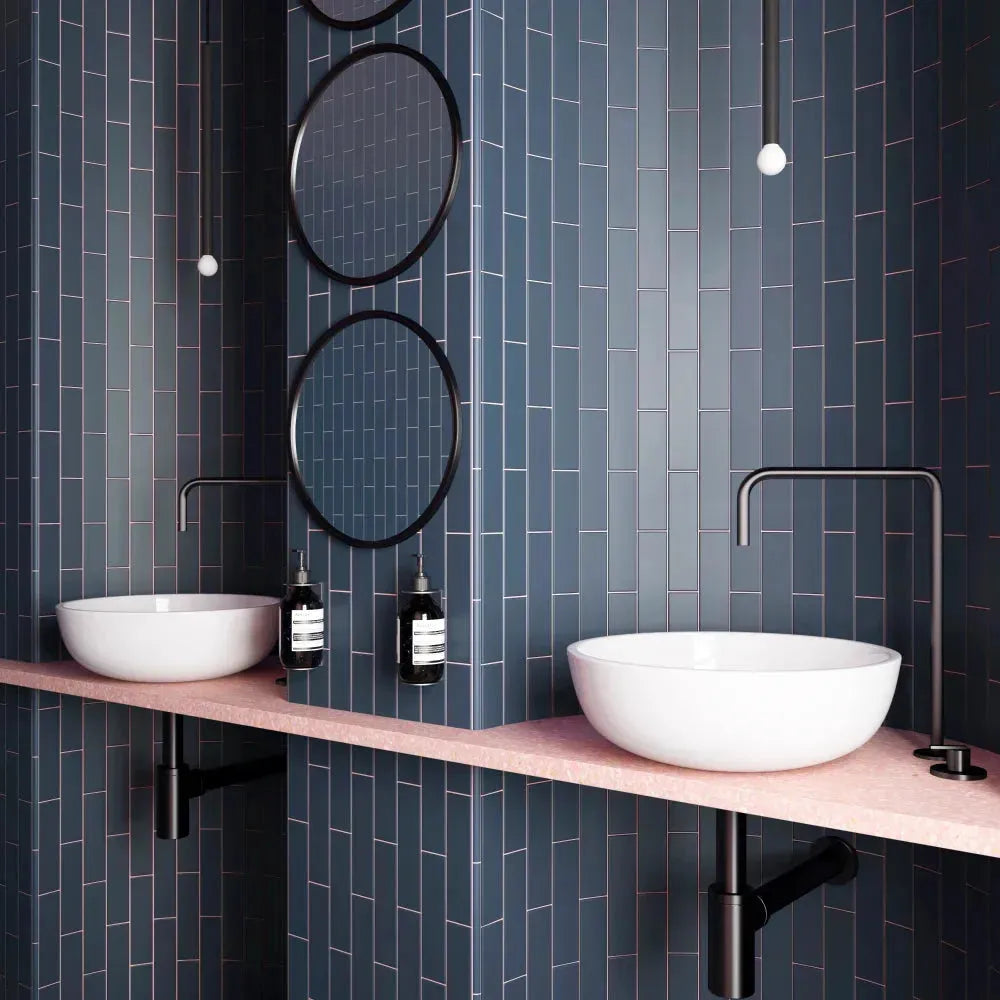 Blue 2x8 Classic Matte Ceramic Tile