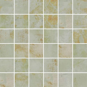 Green 2x2 Porcelain Mosaic Tile - Aloft Tiles