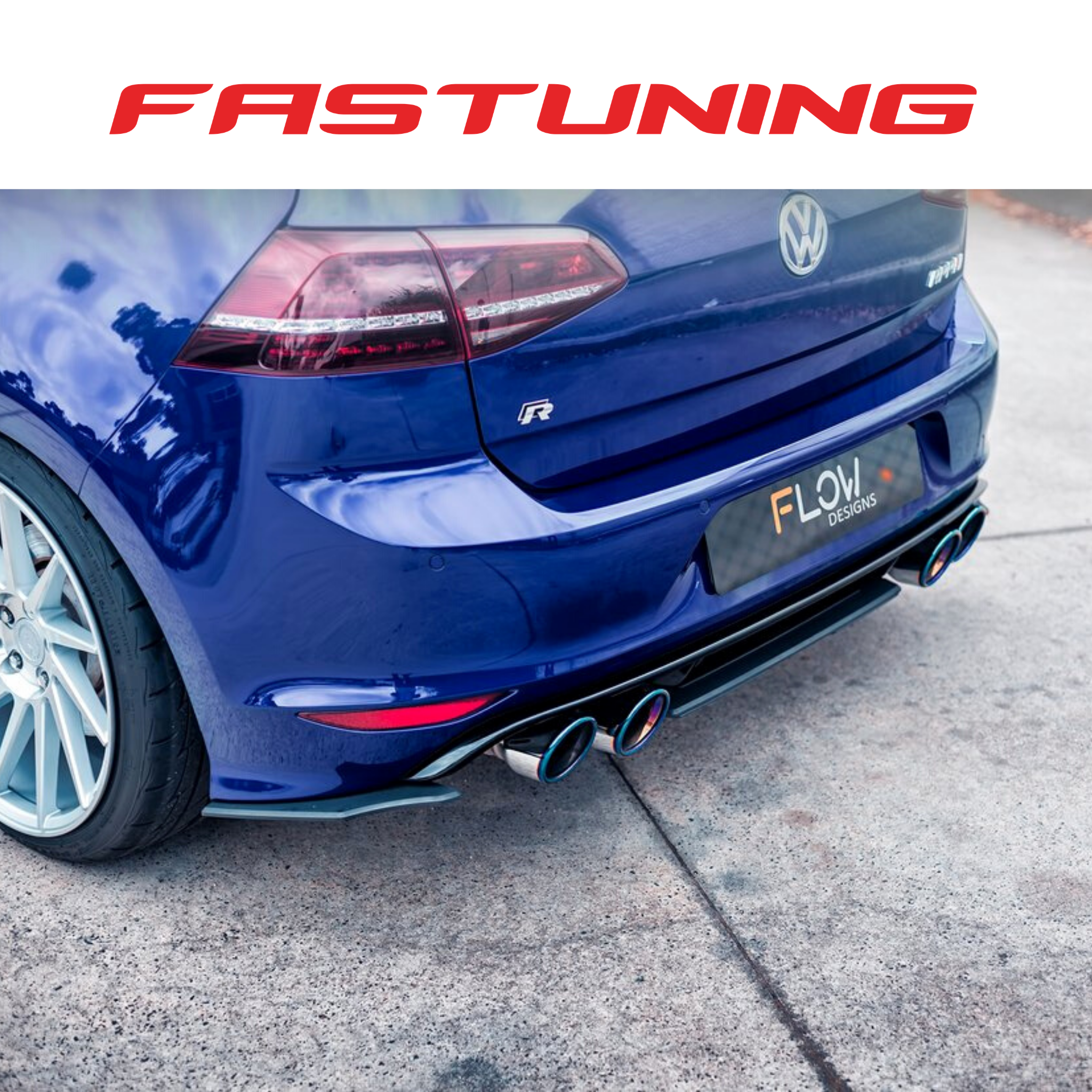 Download Flow Designs Splitter Package One Bundle Set Vw Mk7 Golf R Fas Tuning