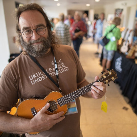 Mike Hater the founder of Mainland Ukulele