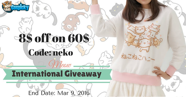 Kawaii Neko Atsume Jumper International Giveaway