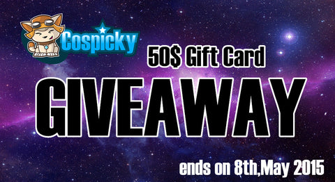 50$ Giveway Gift Card from Cospicky