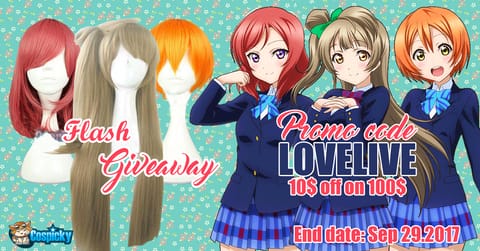 Love Live Wig Flash Giveaway