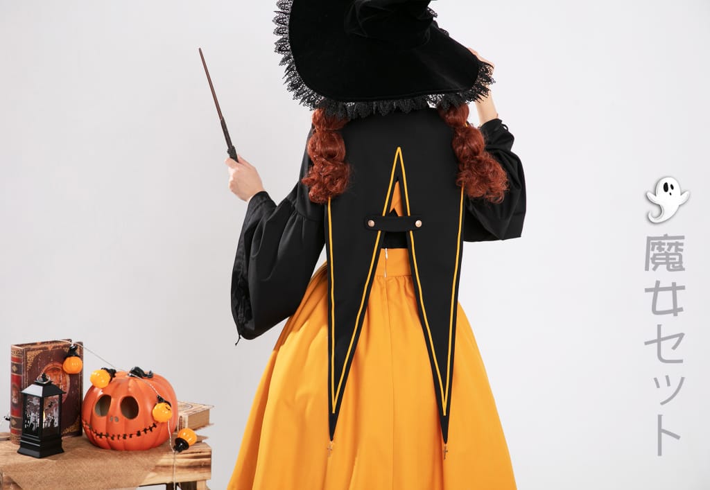 [Halloween Limit] Little Witch Suit Long-Sleeved Suspender 