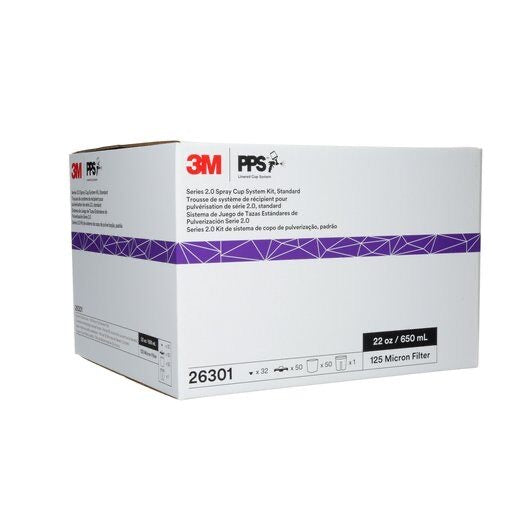 3M™ PPS™ Cup & Collar - Midi 400 ml (13.5 fl oz) – Carton of 2 (16122)