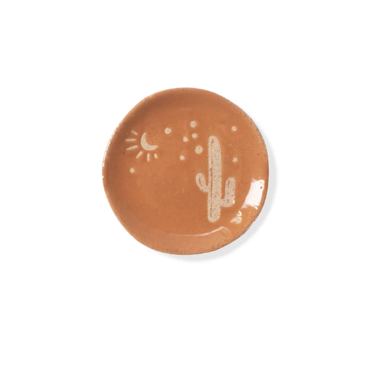 Cactus Artisan Round Mini Tray