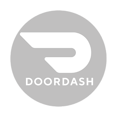 Doordash logo linking to doordash