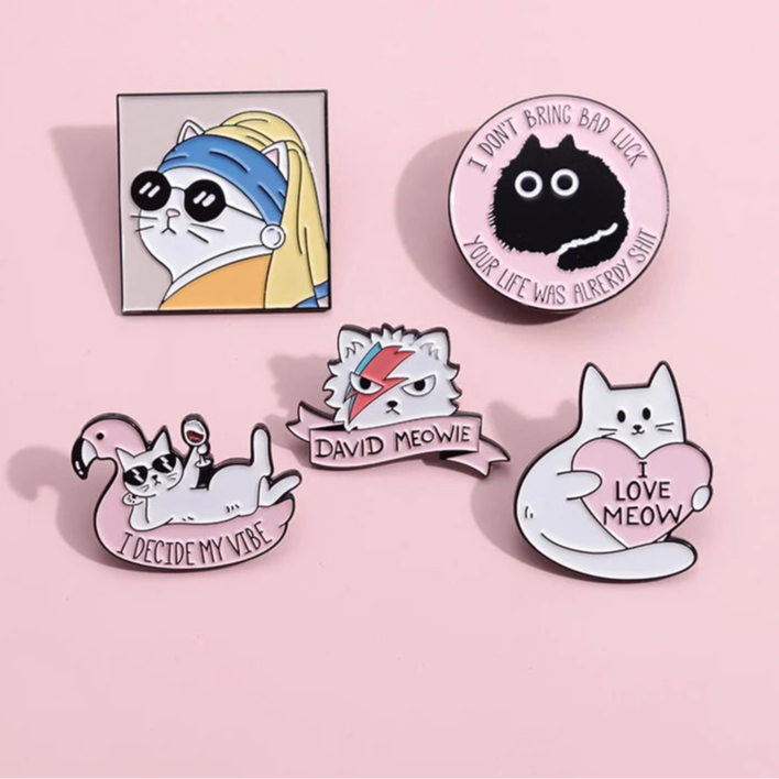 Kawaii Kittens Enamel Pin