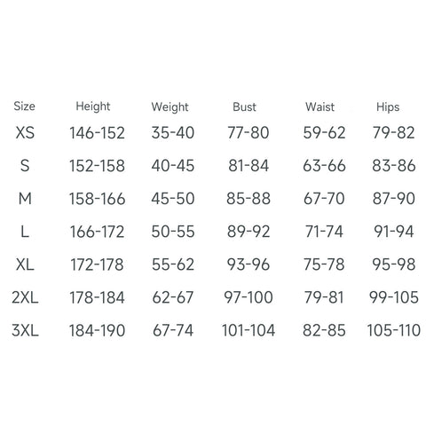 Sizes