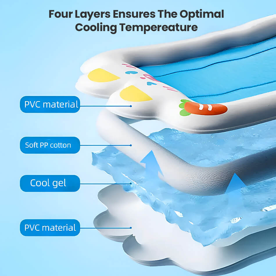 Chill Out Frenchie Cooling Bed layers showcase