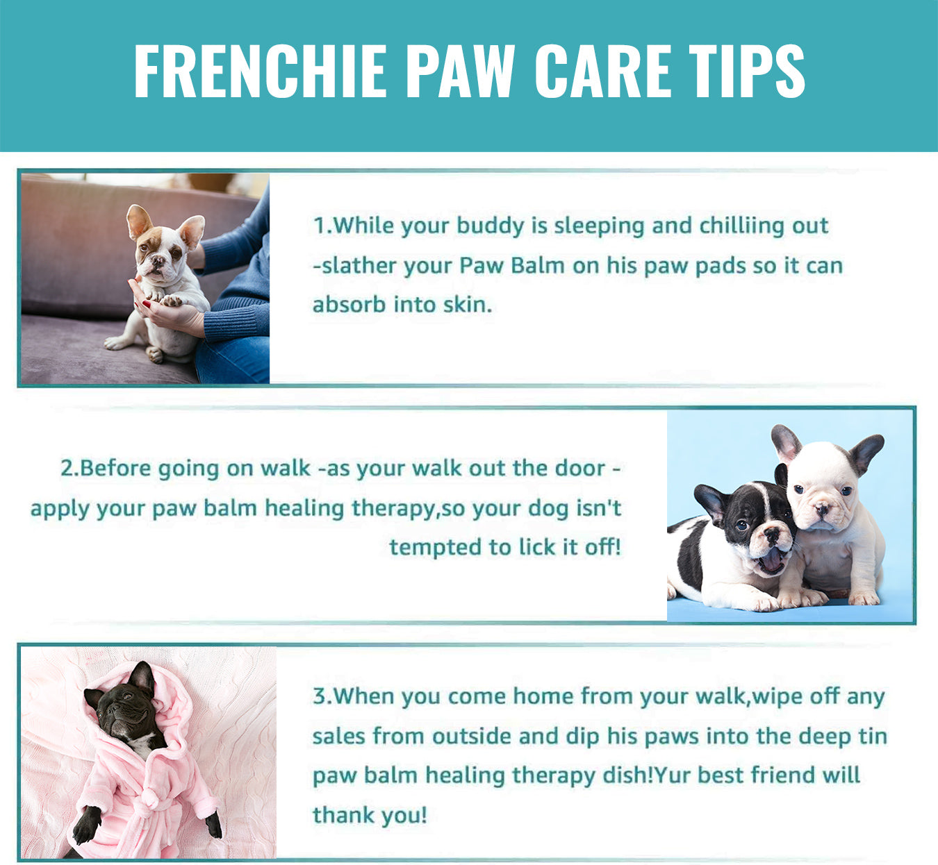 french bulldog paw care tips