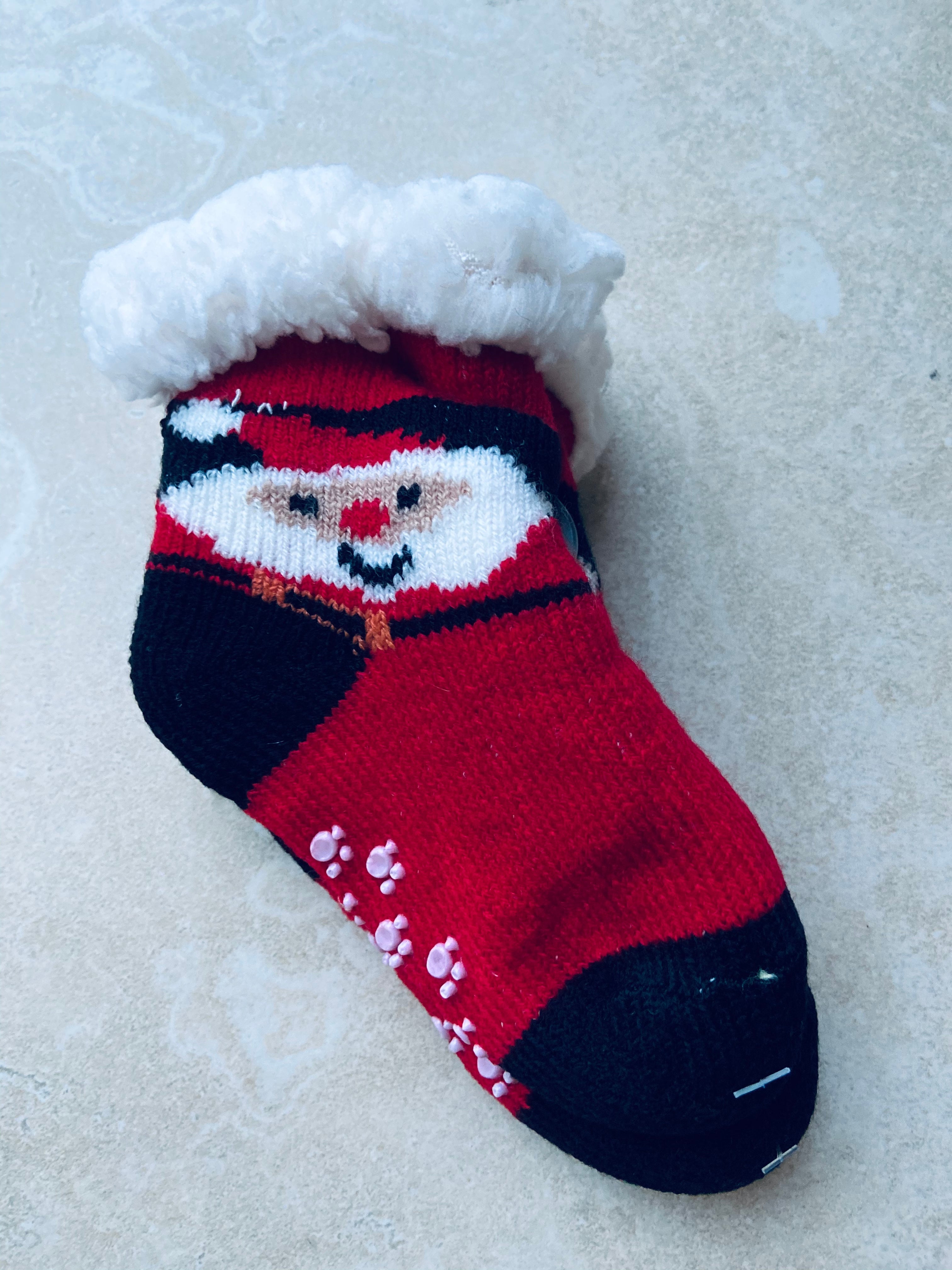 baby christmas slipper socks