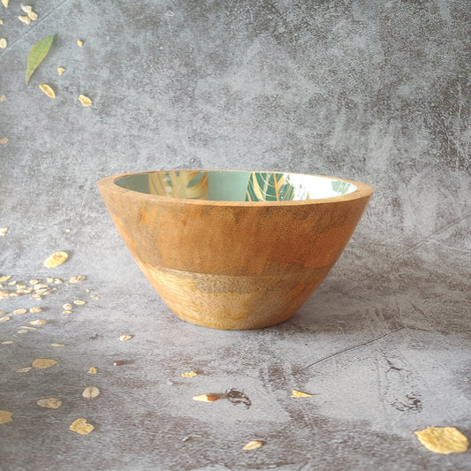 Tropical Leaf Wooden Bowls