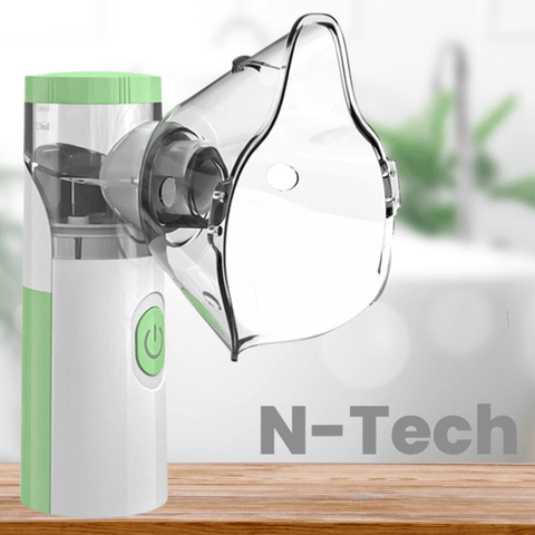 Apresentando o Nebulizador Portátil N-Tech: Sua solução conveniente para tratamento respiratório em qualquer lugar.