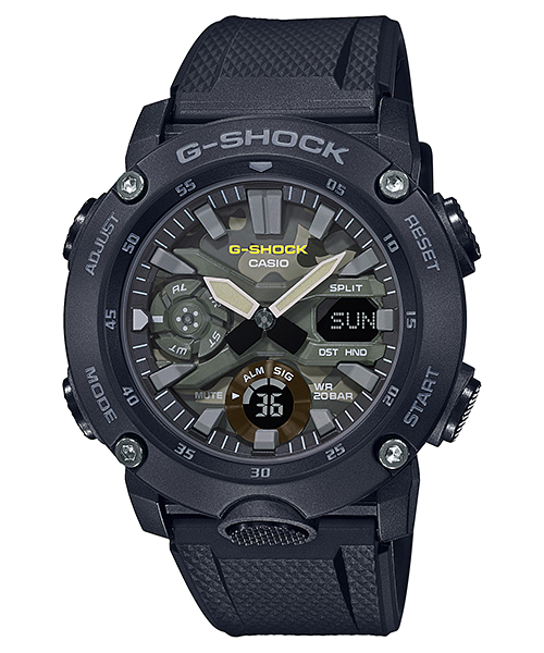 G-Shock Mans 200 m koolstofkern - GA-2000SU-1AFC 