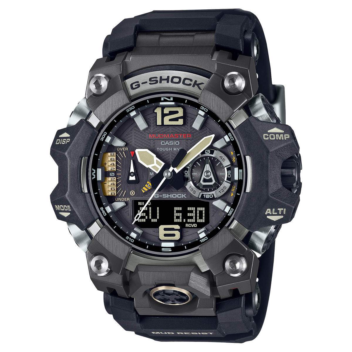 G-Shock Mens 200m Carbon Core Triple Sensor Mudmaster - GWG-B1000-1ADR