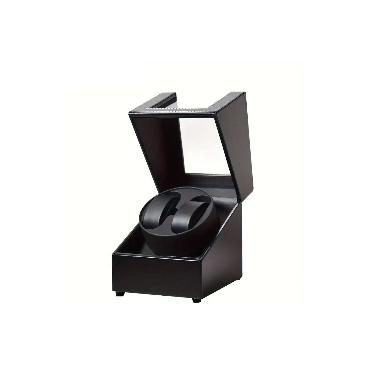 Double Automatic Watch Winder Box - Black PU