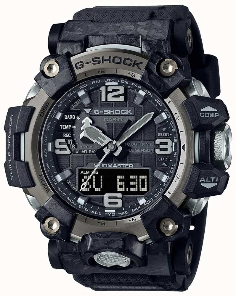 G-Shock Mens 200m Carbon Core Triple Sensor Mudmaster - GWG-2000-1A1DR