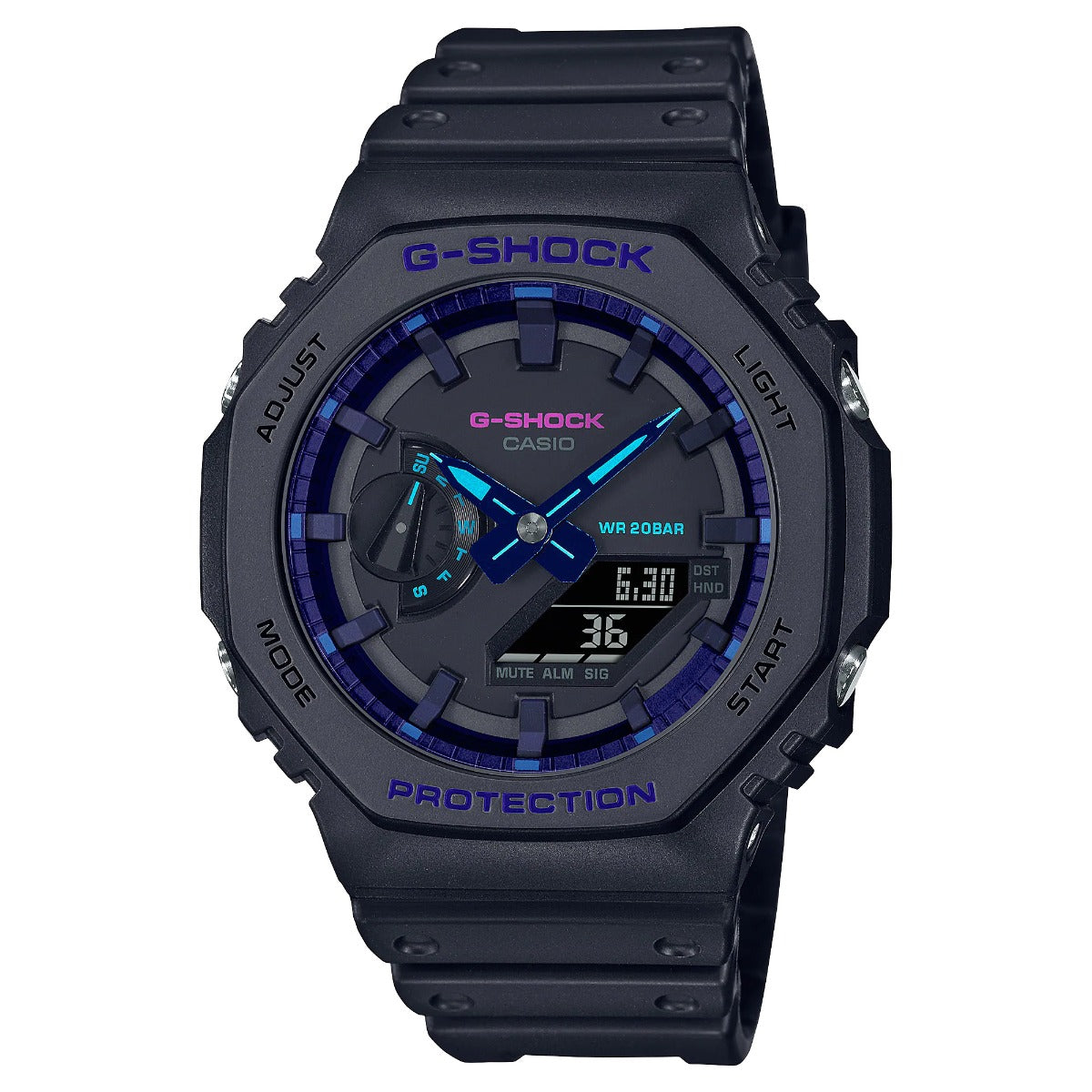 G-Shock Mens 200m Carbon Core - GA-2100VB-1ADR