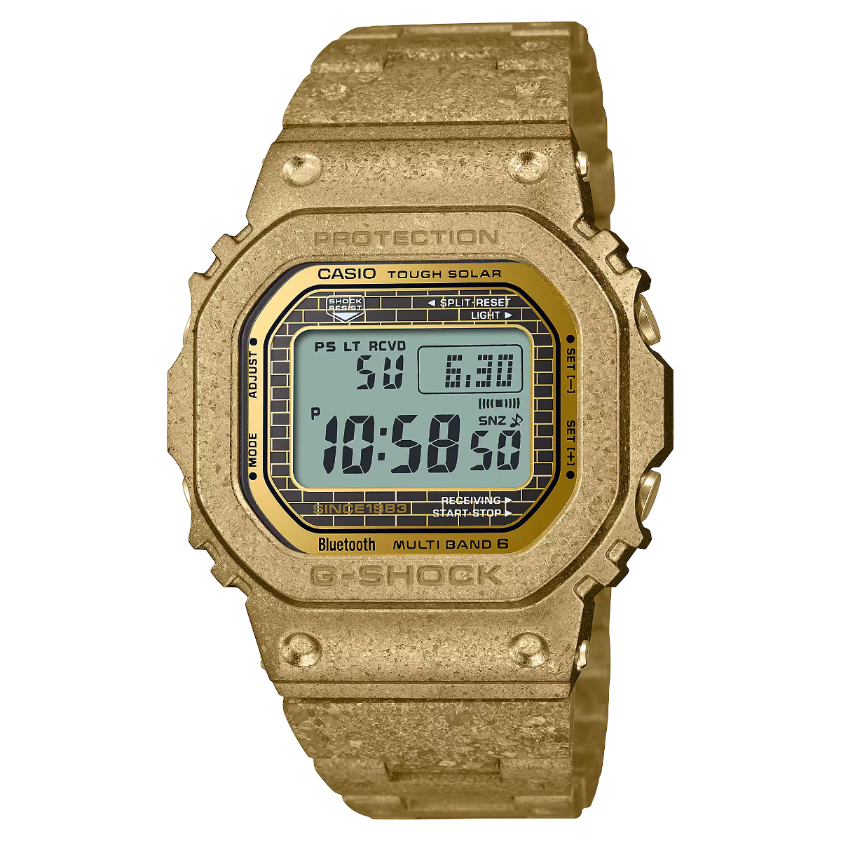 G-Shock Mens 200m Bluetooth Solar G-Steel - GMW-B5000PG-9ER