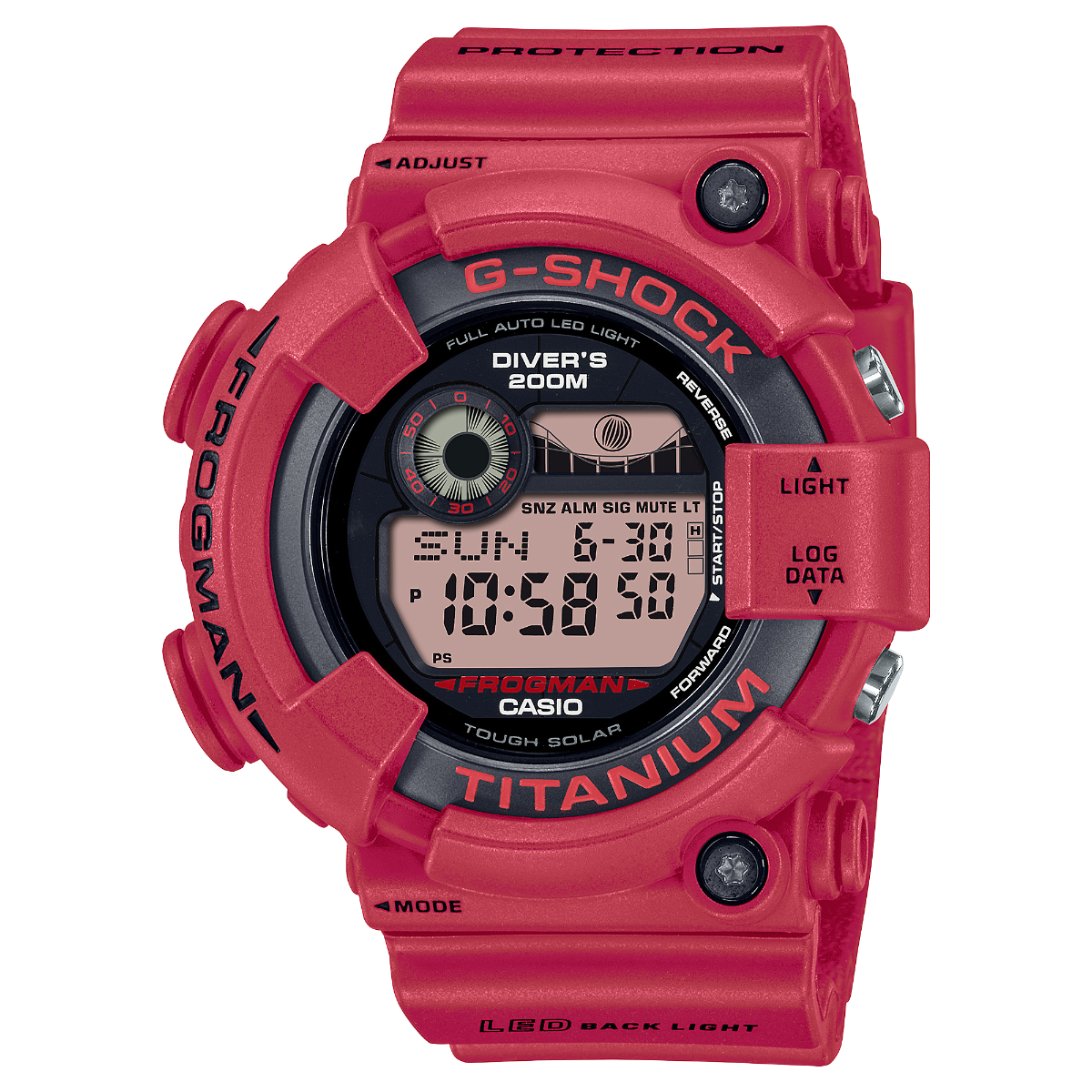 G-Shock Mens 200m Solar Frogman Titanium - GW-8230NT-4ER