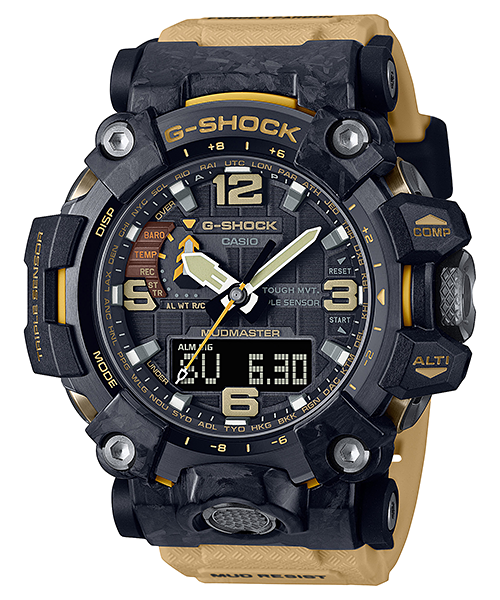 G-Shock Mens 200m Carbon Core Triple Sensor Mudmaster - GWG-2000-1A5DR