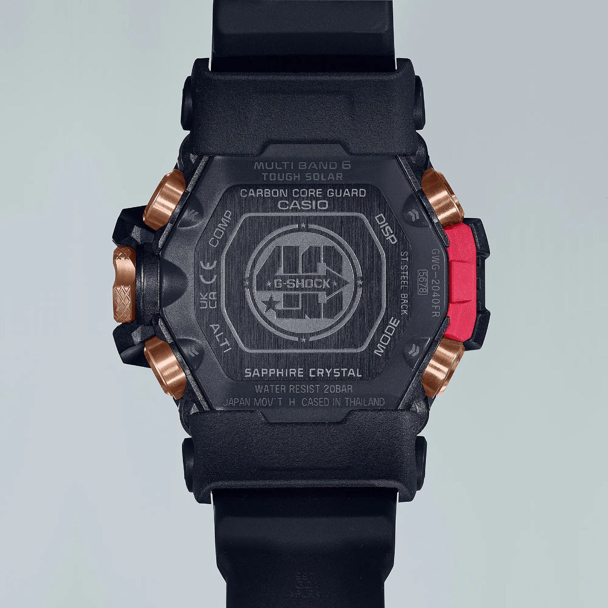 G-Shock Mens 200m 40th Anniversary Flare Red Mudmaster - GWG-2040FR-1ADR