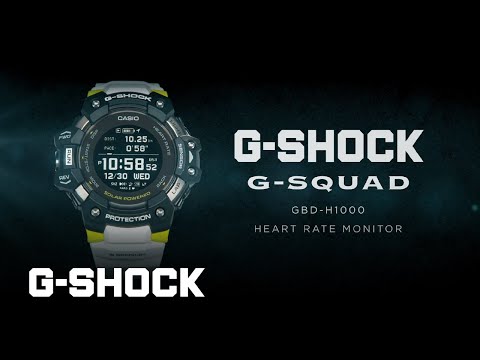 G-Shock Mens 200m G-SQUAD Heart Reate and GPS - GBD-H1000-1A7DR