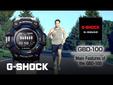 G-Shock Mens 200m Bluetooth Sport - GBD-100LM-1DR 