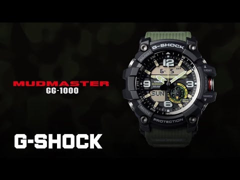 G-Shock Mans 200 m dubbelsensor Mudmaster - GG-1000-1ADR