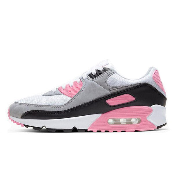 Running Trainer in White w/ Pink Trim