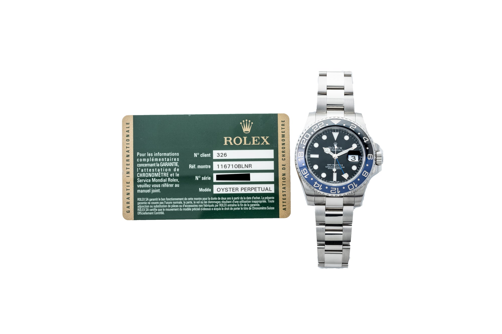 Rolex GMT-Master II 'Batman'